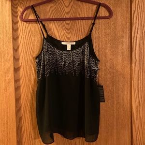 NEW Black chiffon cami- Size Small